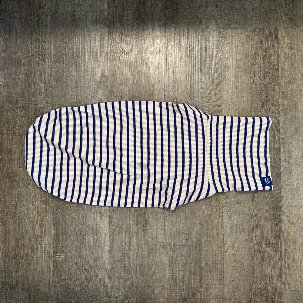 Little Beast Stripped Turtleneck onesie LARGE